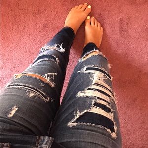 American eagle dark wash jegging